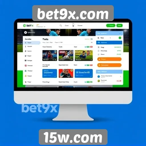 Análise da interface do usuário do bet9x.com